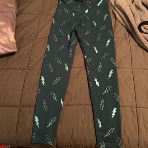 Old Navy blue lightening athletic leggings